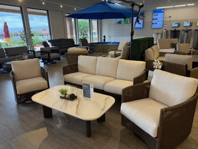 Patio furniture at Fort Worth