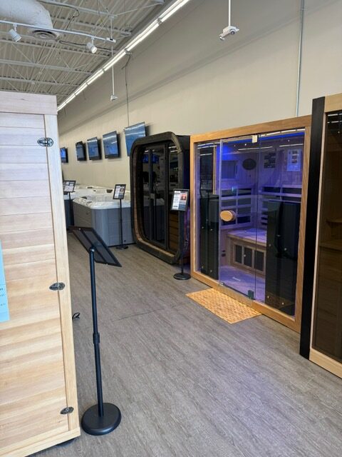 Sauna display at Fort Worth