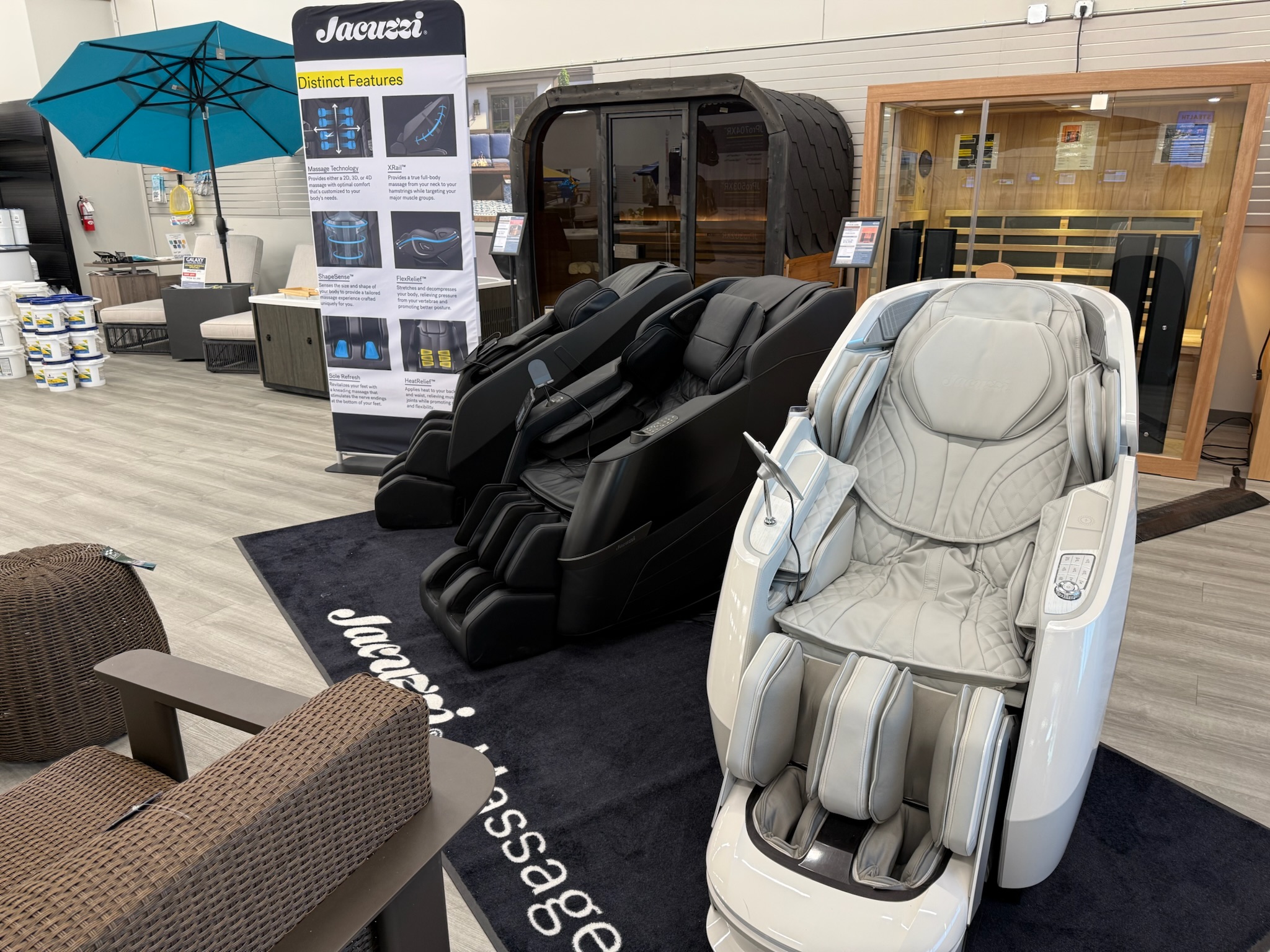 Massage chairs at Prosper